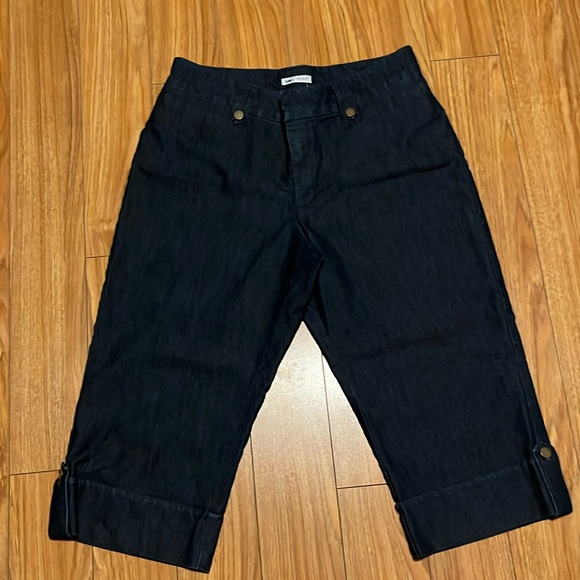 Lee Jeans Women Just Below The Waist Capri shorts Stretch Denim Cotton 12 Medium - Picture 2 of 11